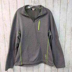 Under Armour Men's Gray 1/4 Zip Pullover Long‎ Sleeve Athletic Shirt Size L